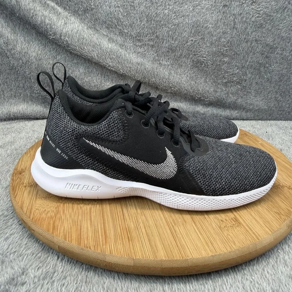 Nike Flex Experience Run 10 Shoes Womens Size 6.5 Black Mesh Sneakers CI9964-002